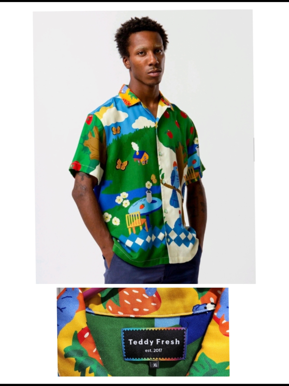(Rare) Teddy Fresh Heaven Camp Shirt